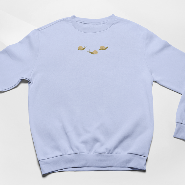 Snail Sweatshirt Embroidered Jumper