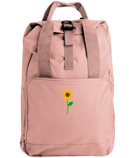 Sunflower Embroidered Backpack
