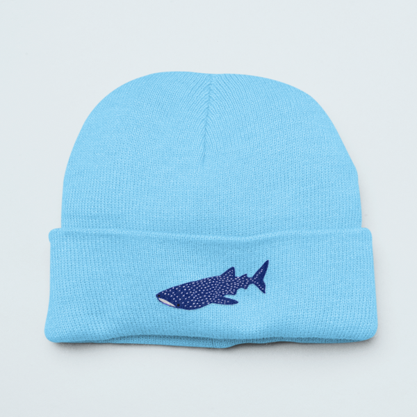 Whale Shark Beanie, Whale Shark Beanies, Embroidered Whale Shark