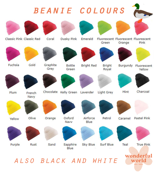 Commerson's dolphin beanie hat