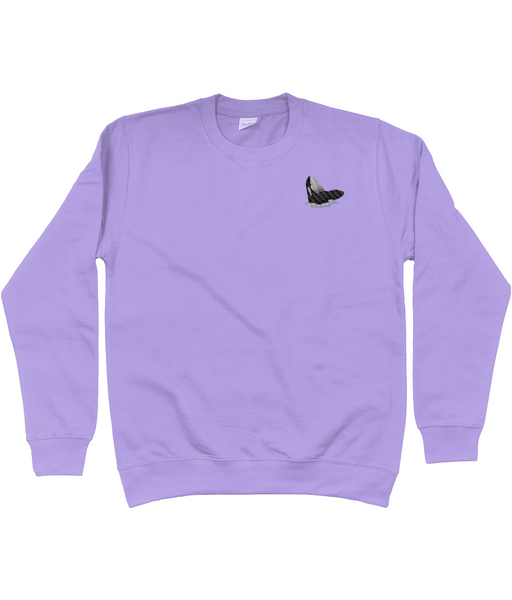 Orca Whale Breaching Embroidered Sweatshirt
