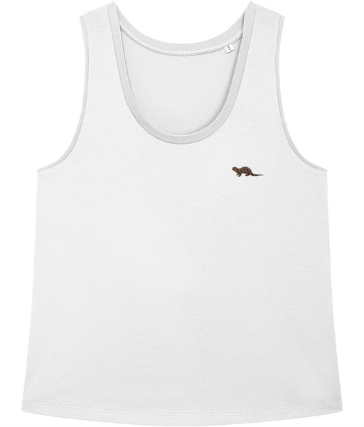 Otter Embroidered Vest Tank Top