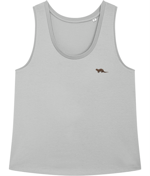 Otter Embroidered Vest Tank Top