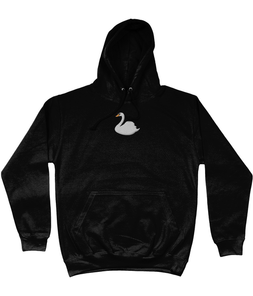 Swan embroidered hoodie