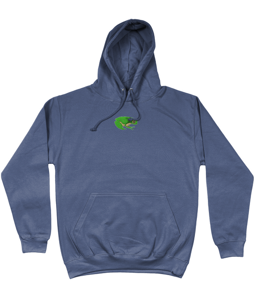 Frog embroidered hoodie