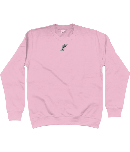 Humpback Whale Breach Embroidered Sweatshirt