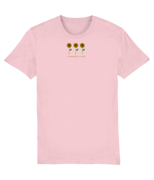 Sunflowers embroidered tshirt