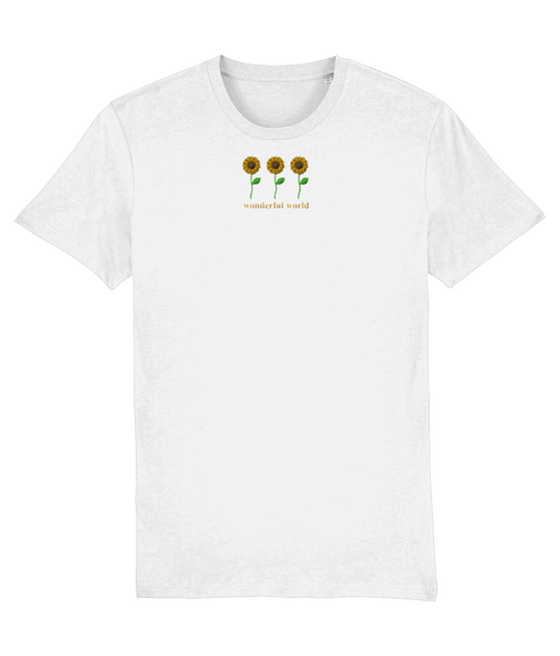 Sunflowers embroidered tshirt