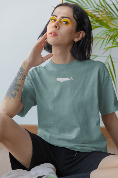 Beluga Whale embroidered tshirt