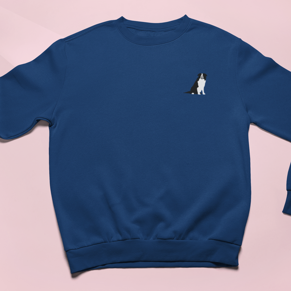 Border Collie Embroidered Jumper