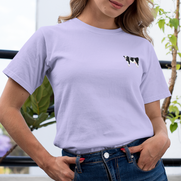 Cow Embroidered Tshirt