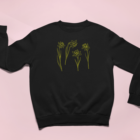 Daffodil Embroidered Sweatshirt