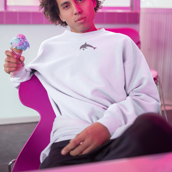 Embroidered Dolphins Sweatshirt