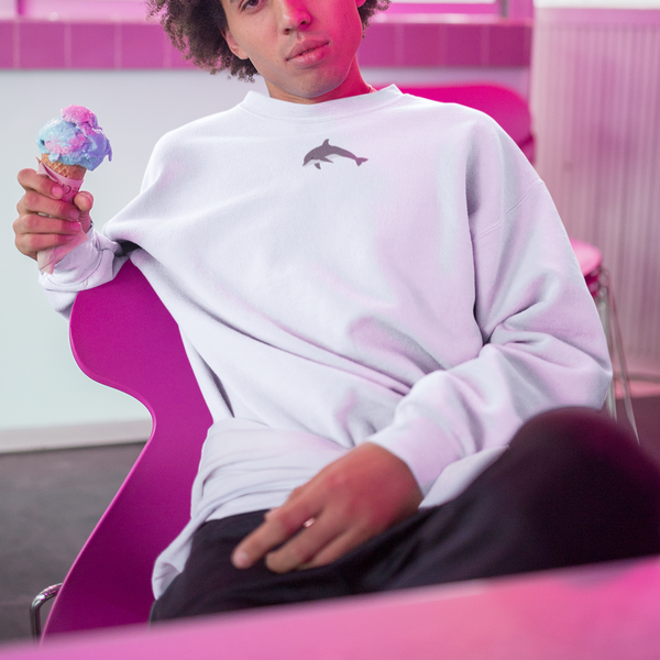 Embroidered Dolphin Jumper