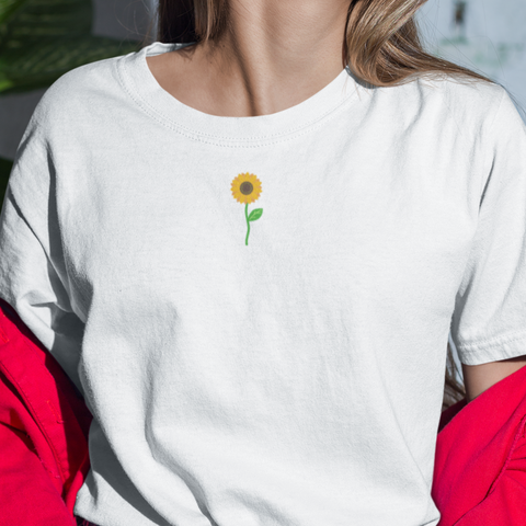 Sunflower Embroidered Tshirt