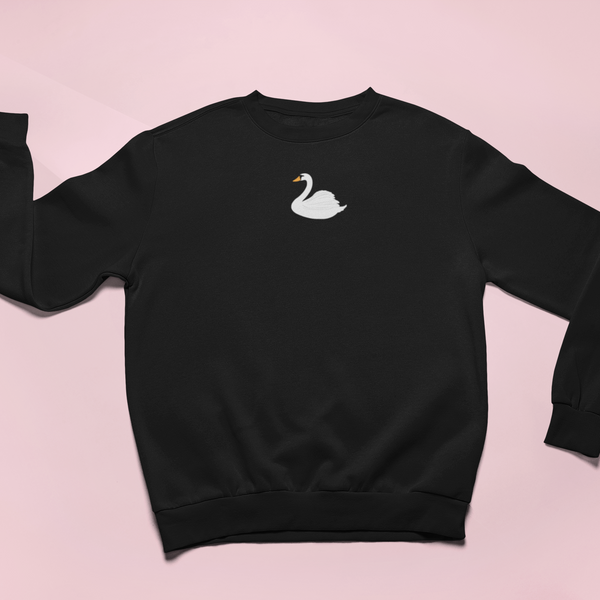 Embroidered Swan Jumper, swans sweatshirts