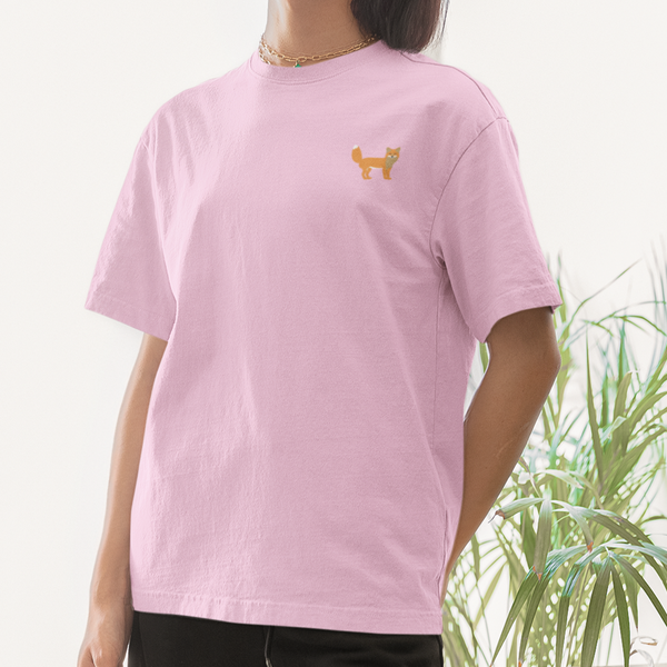 Fox Embroidered Tshirt, Cotton Fox Tshirt