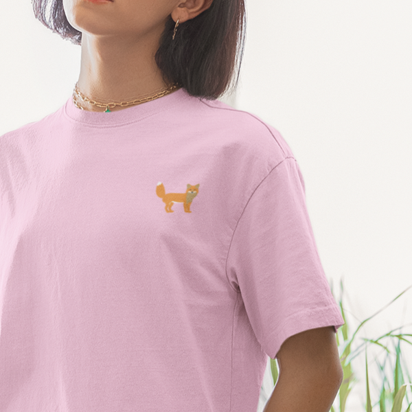 Embroidered Fox Tshirt