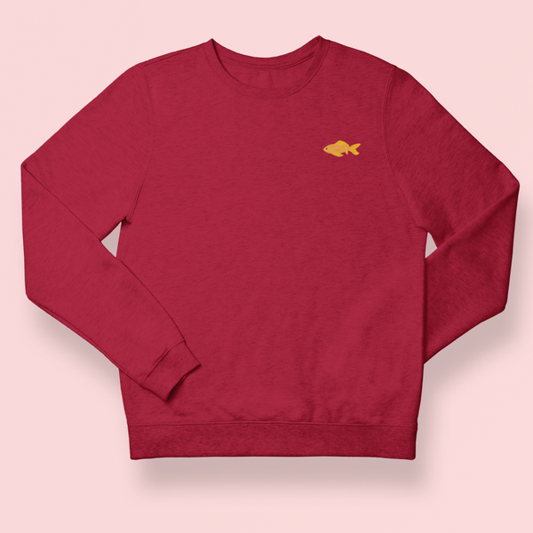 Goldfish Embroidered Sweatshirt embroidered by Wonderful World