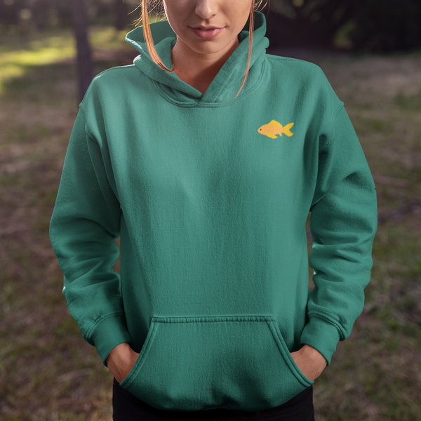 Embroidered Goldfish Hoodie