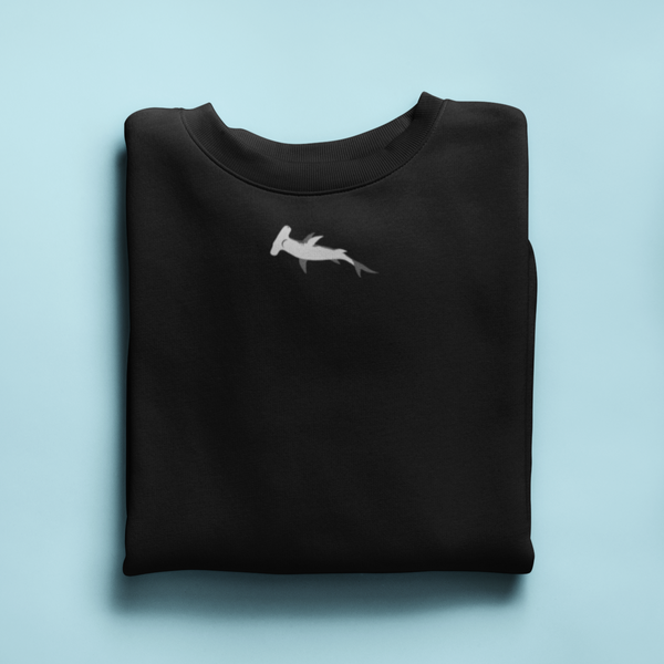 Hammerhead shark embroidered jumper