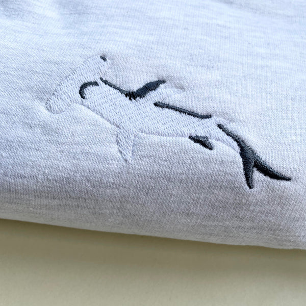 Hammerhead sharks embroidered sweatshirt jumper, Wonderful World, UK
