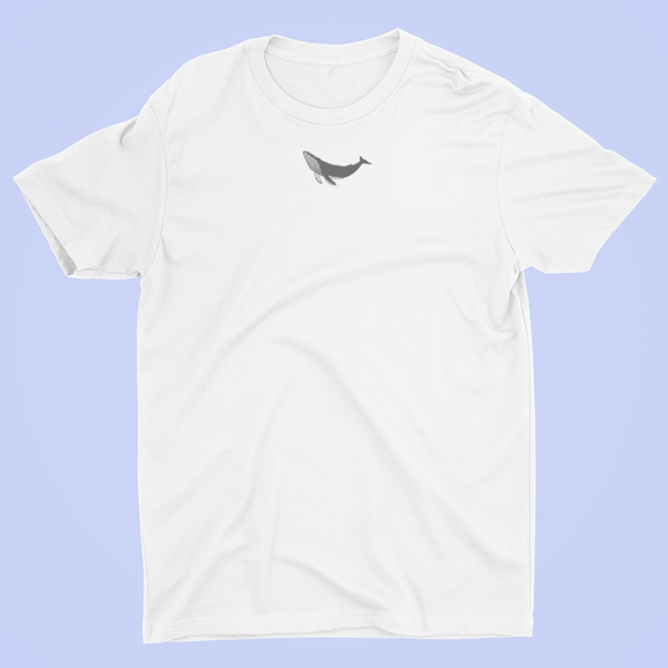 Humpback Whale Tshirt Embroidered by Wonderful World