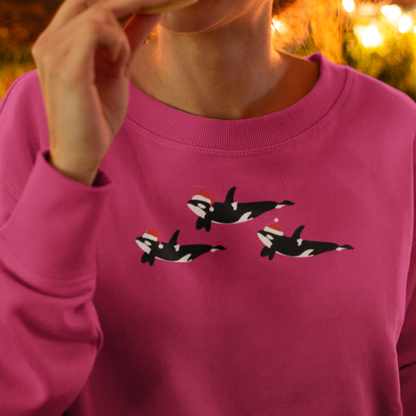Orca Embroidered Christmas Jumper