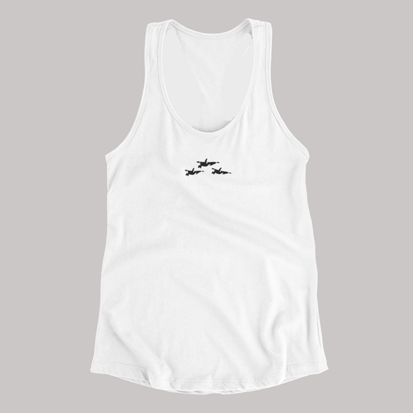 Embroidered Orca Vest Tank Top
