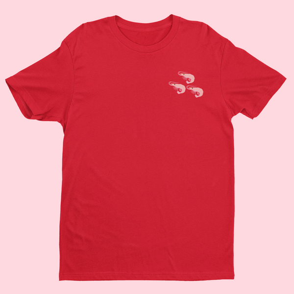 Shrimp Prawn Embroidered Tshirt π¦