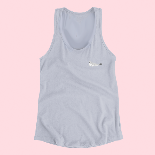 Seal Embroidered Tank Top Vest