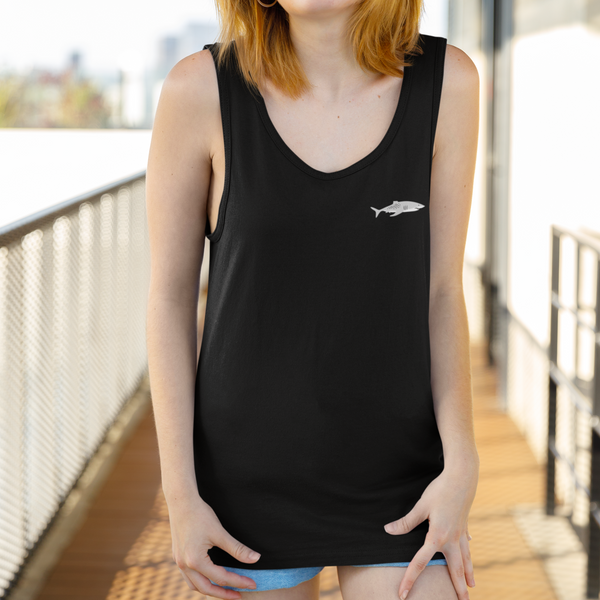 Shark Embroidered Vest Top
