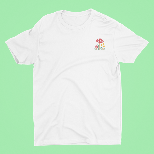 Toadstool Mushroom Embroidered Tshirt