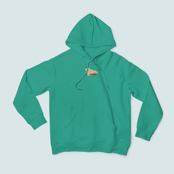 Walrus embroidered hoodie