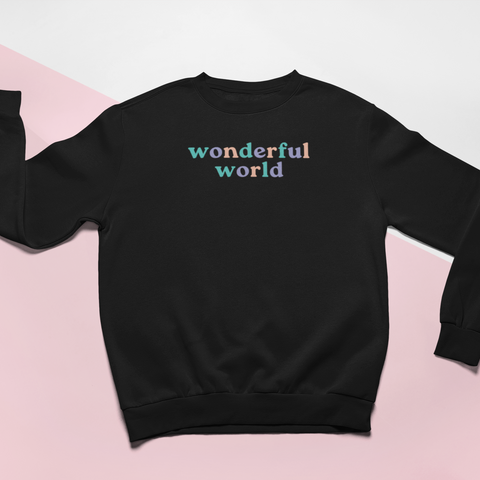 Wonderful World Embroidered Sweatshirt