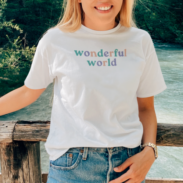 Wonderful World Embroidered Tshirt