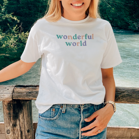 Wonderful World Embroidered Tshirt
