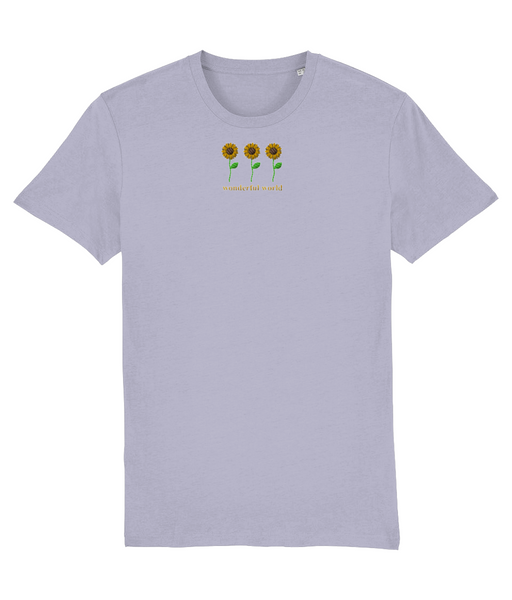 Sunflowers embroidered tshirt