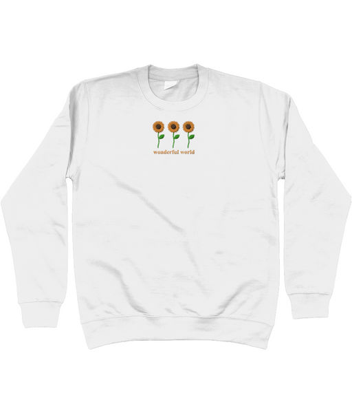 Sunflowers Wonderful World embroidered sweatshirt