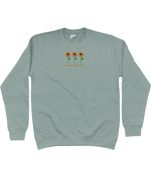 Sunflowers Wonderful World embroidered sweatshirt