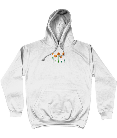 Daffodils Embroidered Hoodie