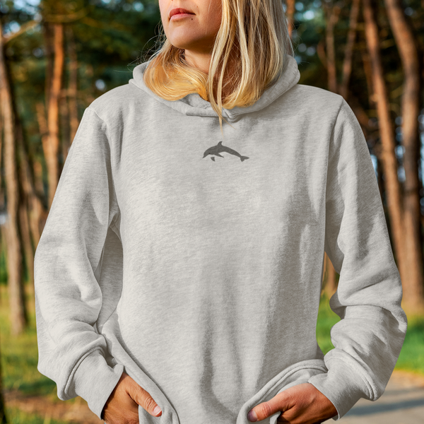Dolphin Embroidered Hoodie