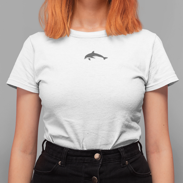 Dolphin Embroidered Tshirt UK