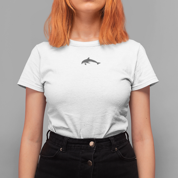Dolphin Embroidered Tshirt UK