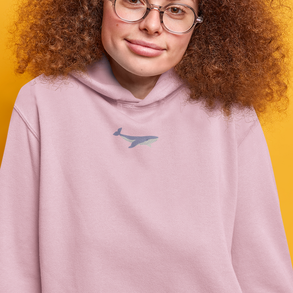 Humpback whale hoodie, Embroidered humpback whale, Wonderful World, UK