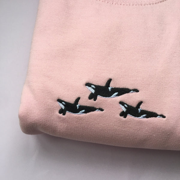 Orca Sweatshirt by Wonderful World, embroidered jumper, UK
