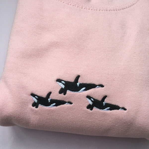 Orca Jumper, Embroidered Orca Sweatshirt from Wonderful World UK