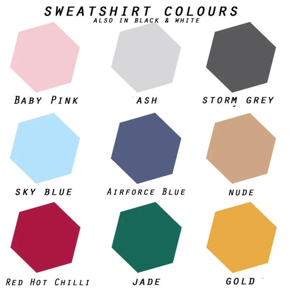 Beluga whale embroidered sweatshirt