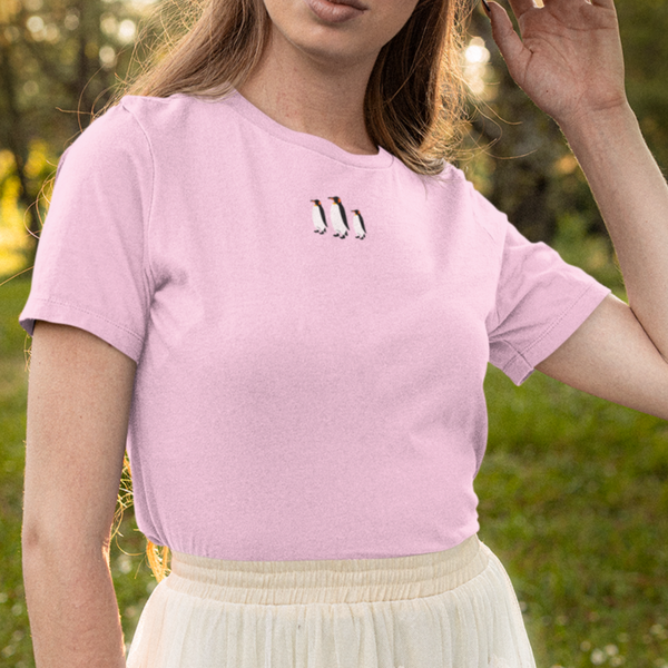 Penguins tshirt embroidered tshirt