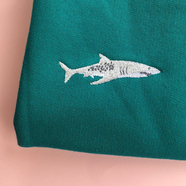 Embroidered Shark Jumper